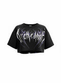 BREATHEDIVINITY HOLLOW SKULL CROP TOP