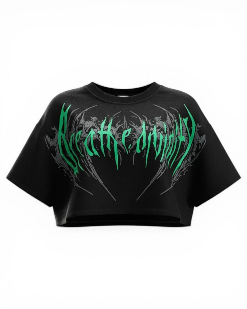 BREATHEDIVINITY HOLLOW SKULL CROP TOP