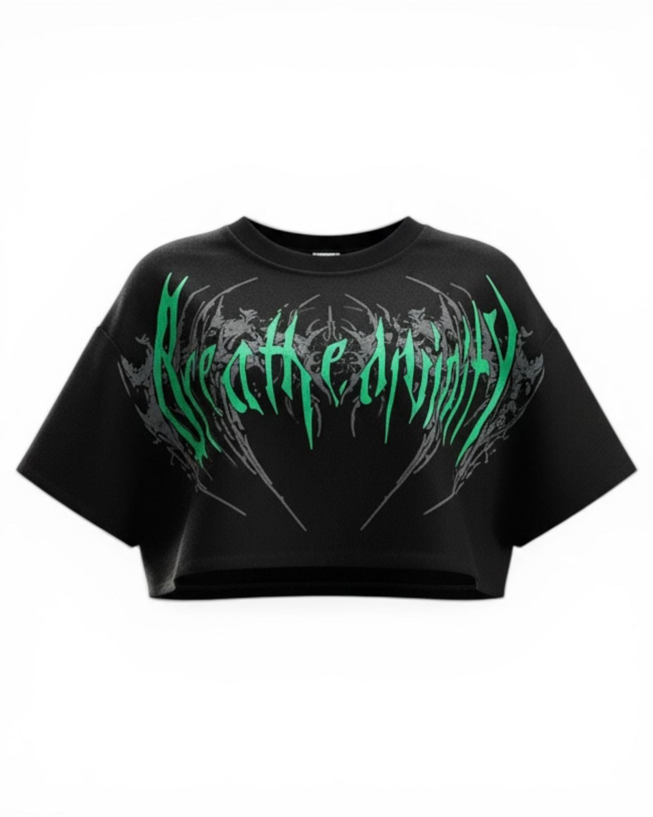 BREATHEDIVINITY HOLLOW SKULL CROP TOP