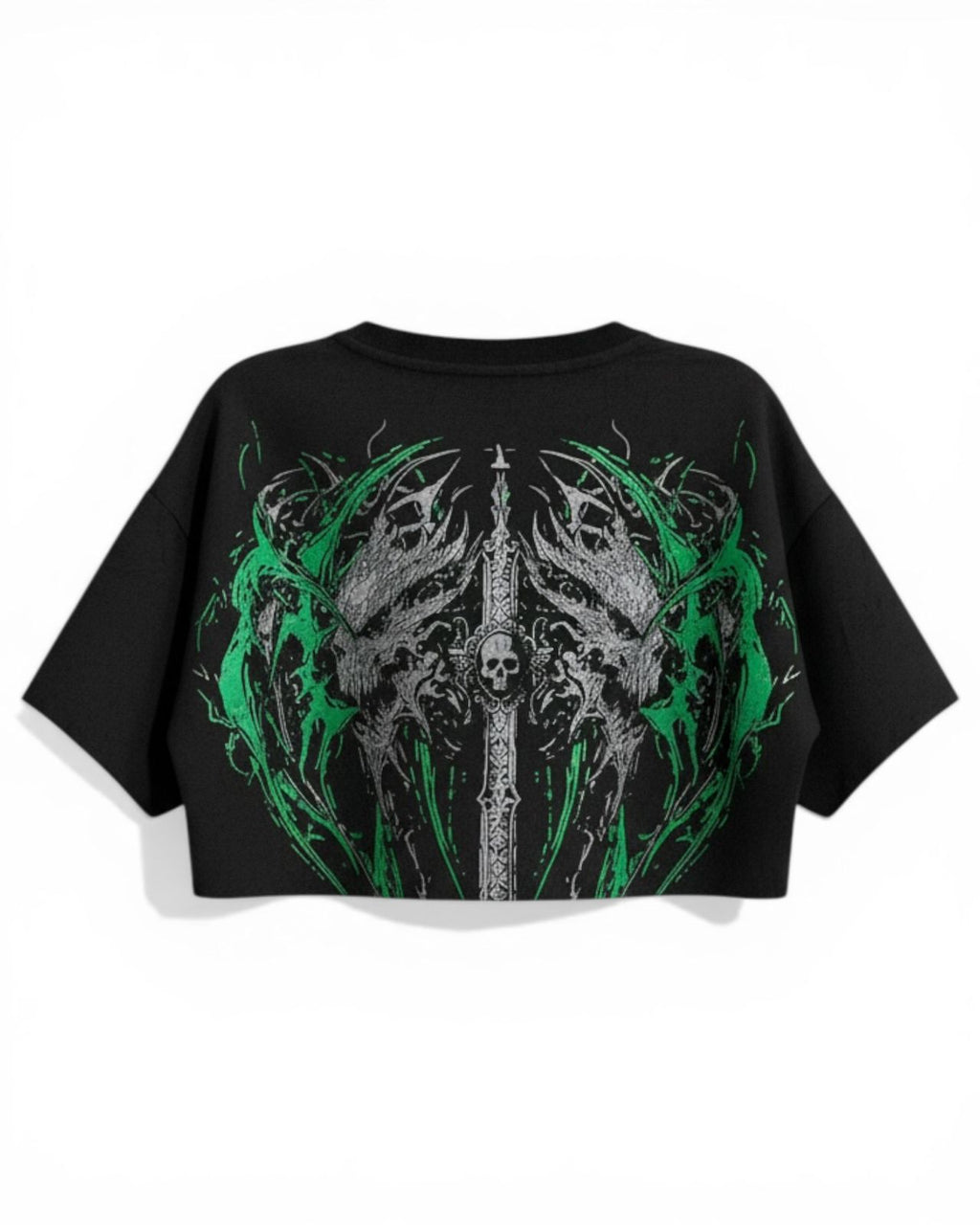 BREATHEDIVINITY HOLLOW SKULL CROP TOP