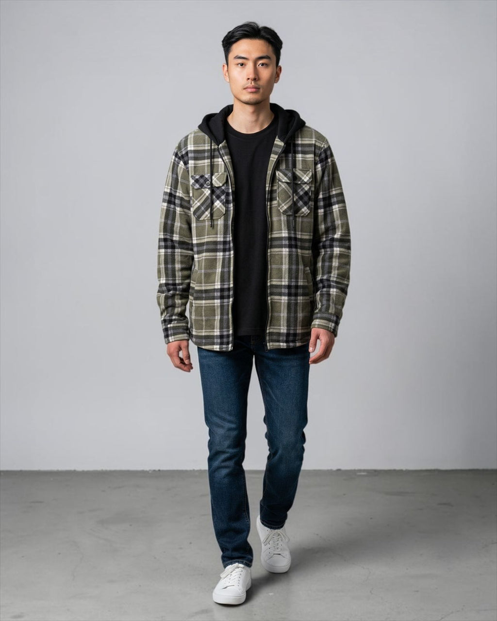MOUNTAIN RIDGE FLANNEL HOODED JACKET