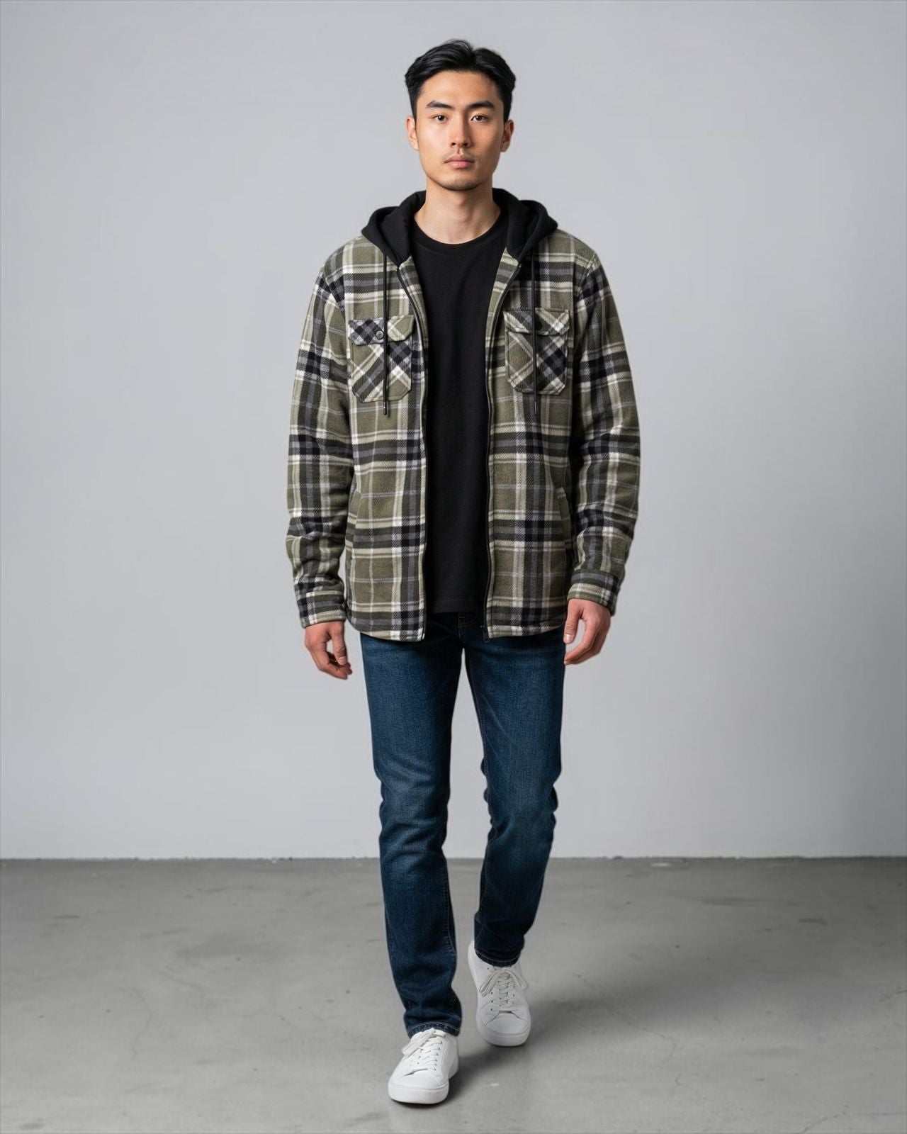 MOUNTAIN RIDGE FLANNEL HOODED JACKET